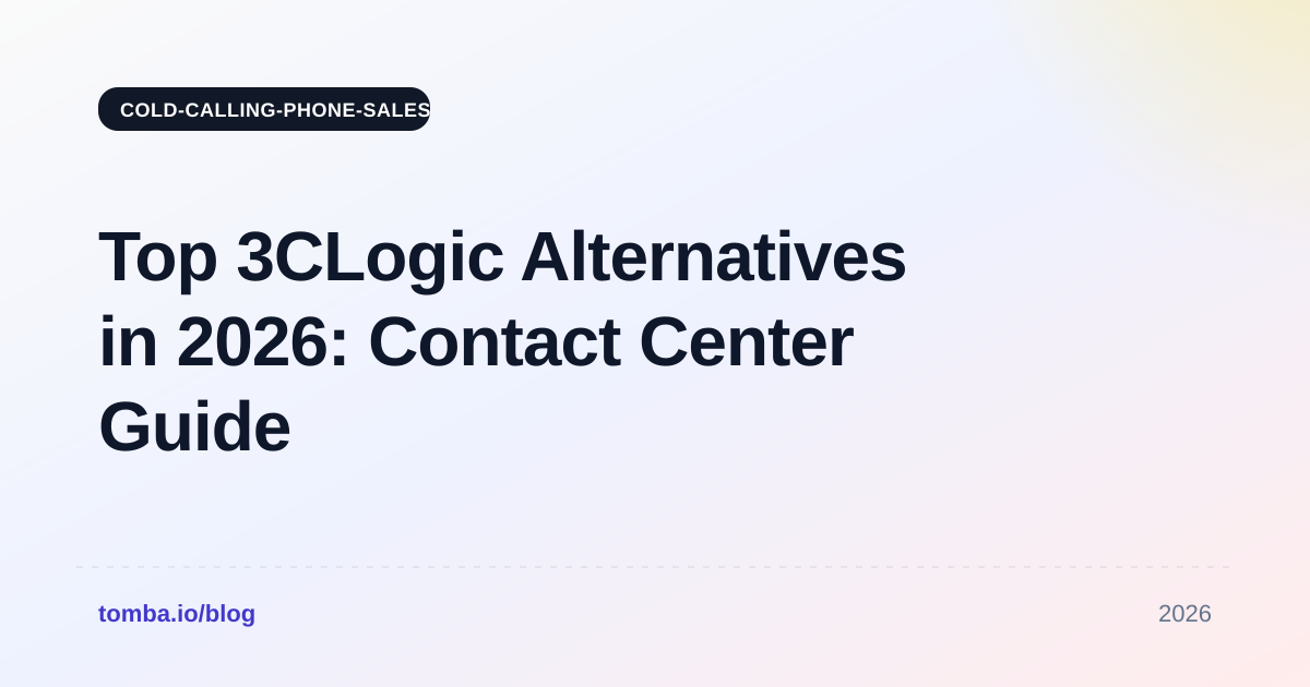 Top 3CLogic Alternatives in 2026: Contact Center Guide