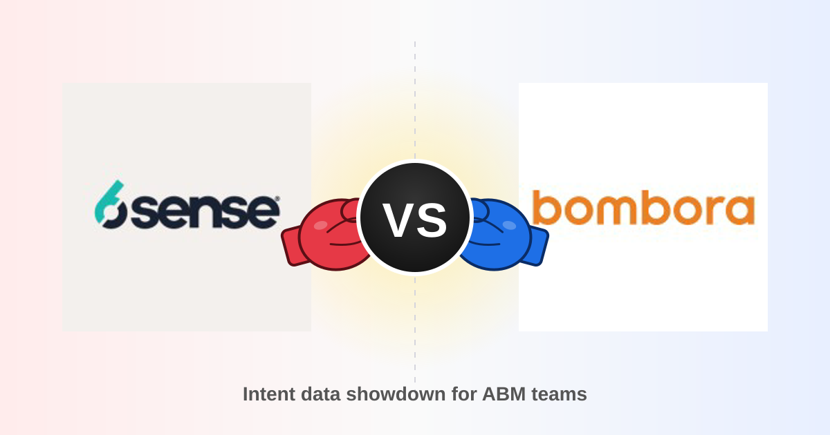 6sense vs Bombora 2026: Which Intent Data Wins?
