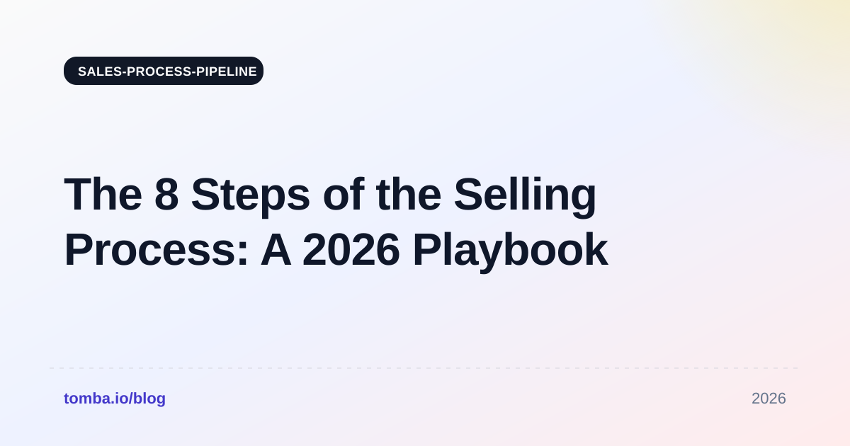 The 8 Steps of the Selling Process: A 2026 Playbook