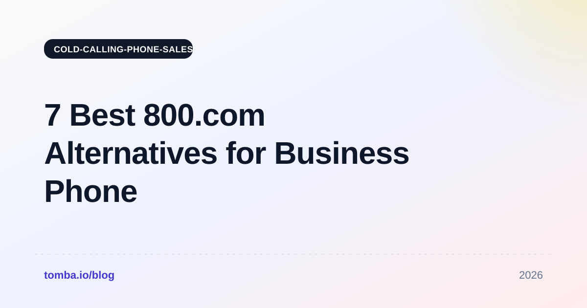7 Best 800.com Alternatives for Business Phone Numbers in 2026
