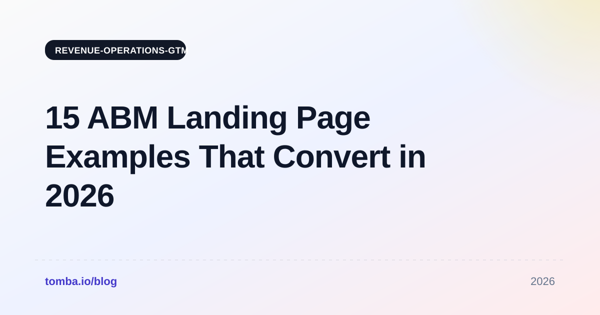 15 ABM Landing Page Examples That Convert in 2026