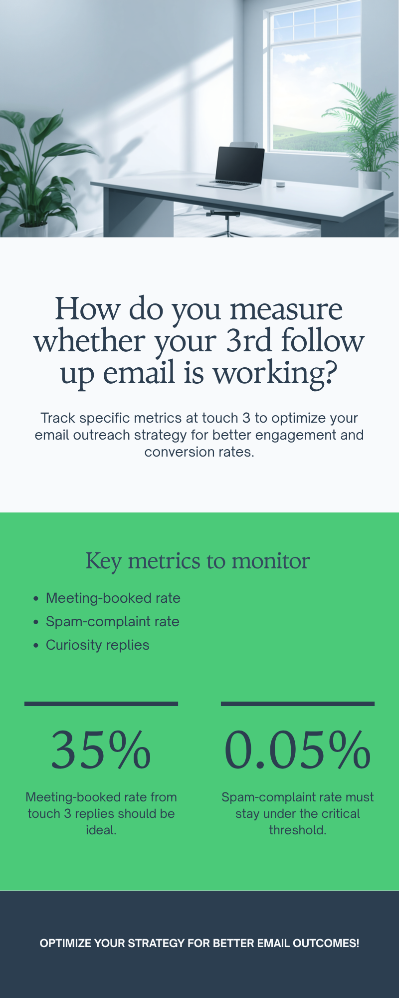 Diagram: How do you measure whether your 3rd follow up email is working