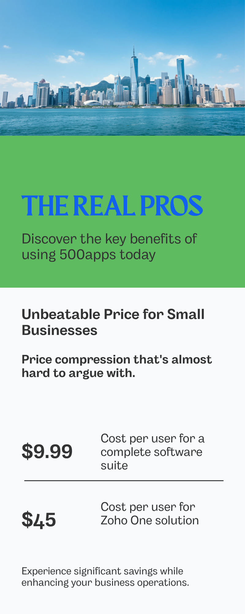 Diagram: What are the real pros of 500apps