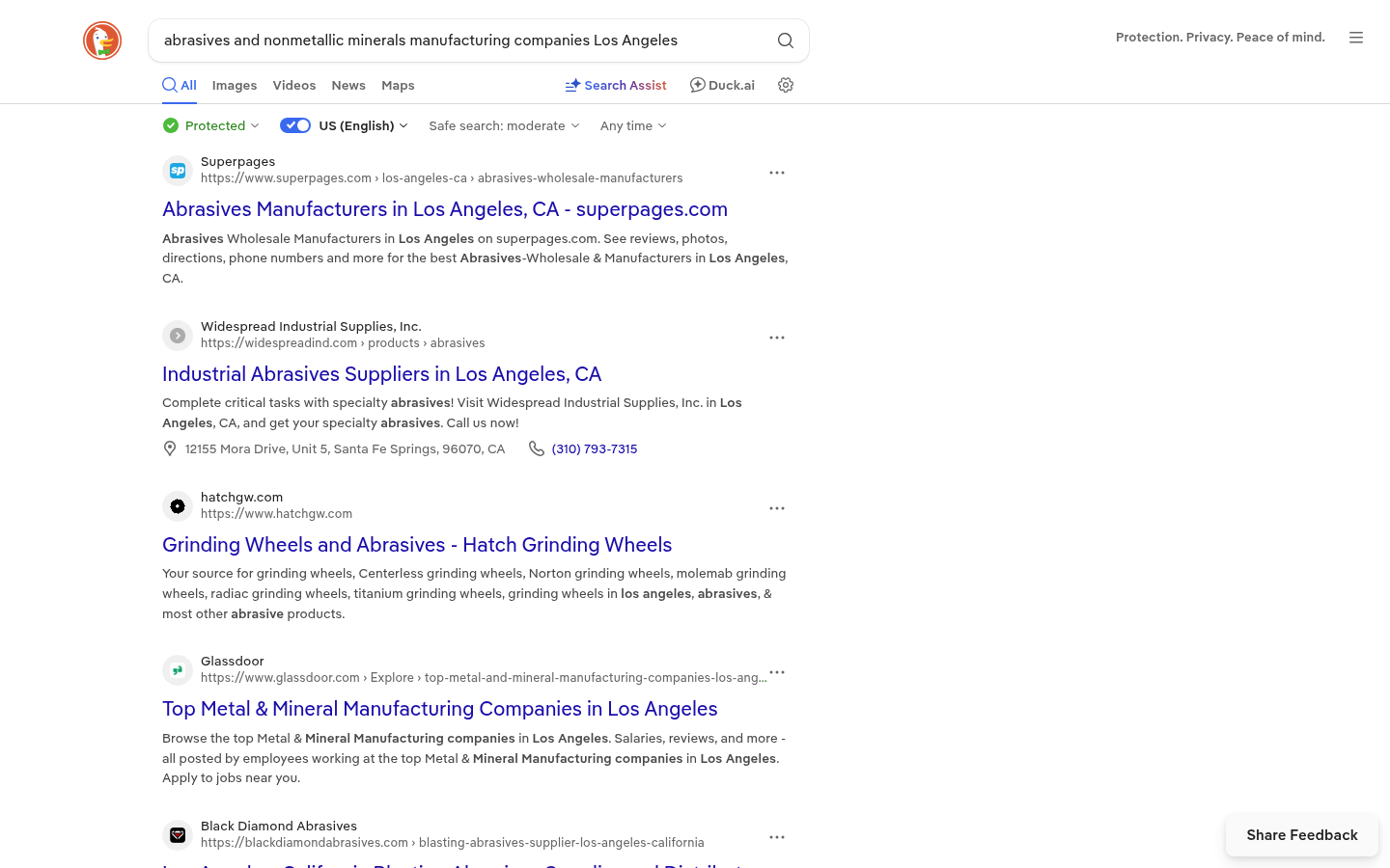 Comparison of B2B prospecting tools for finding Los Angeles manufacturing companies