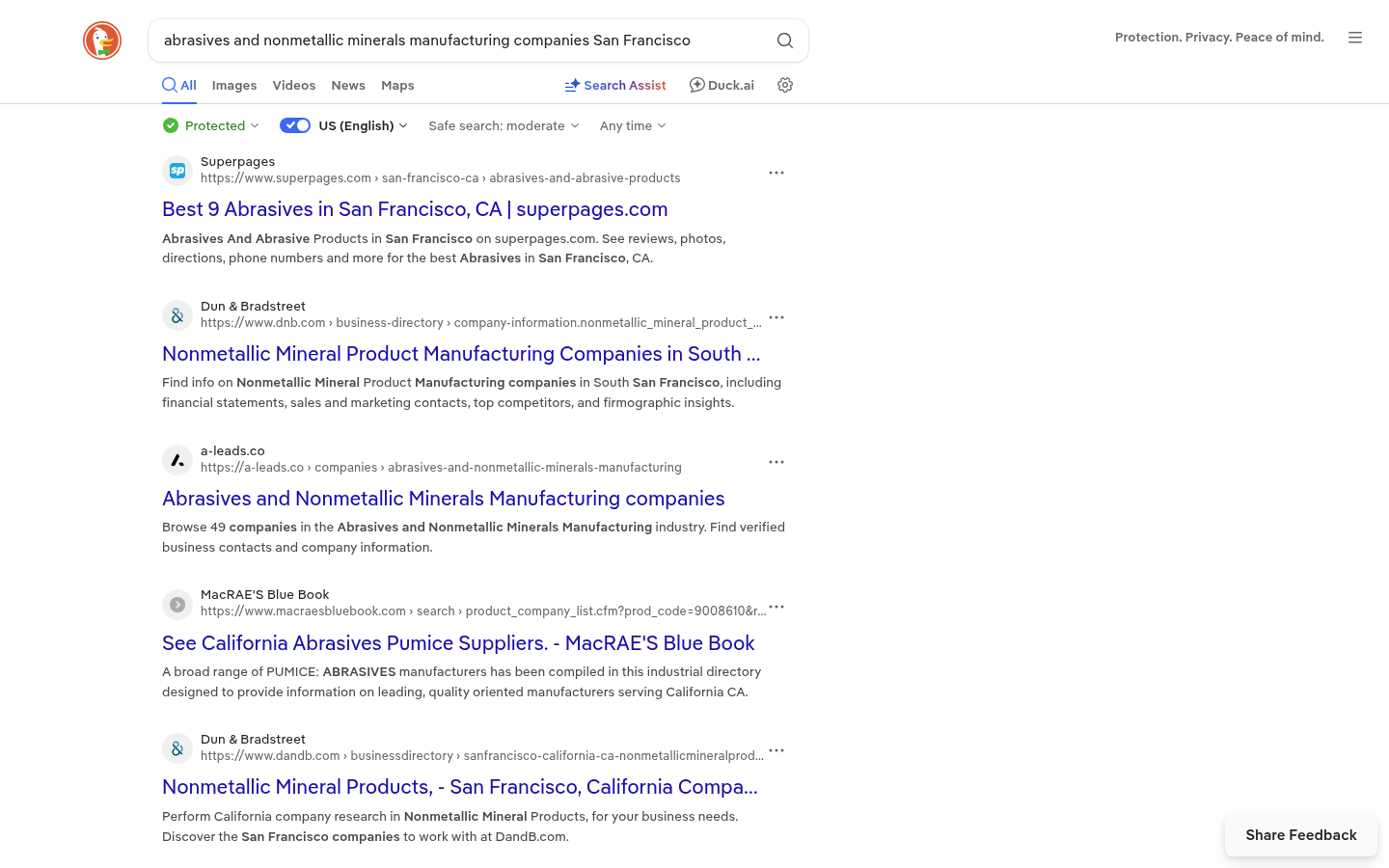 Comparison of B2B prospecting tools for industrial manufacturer research
