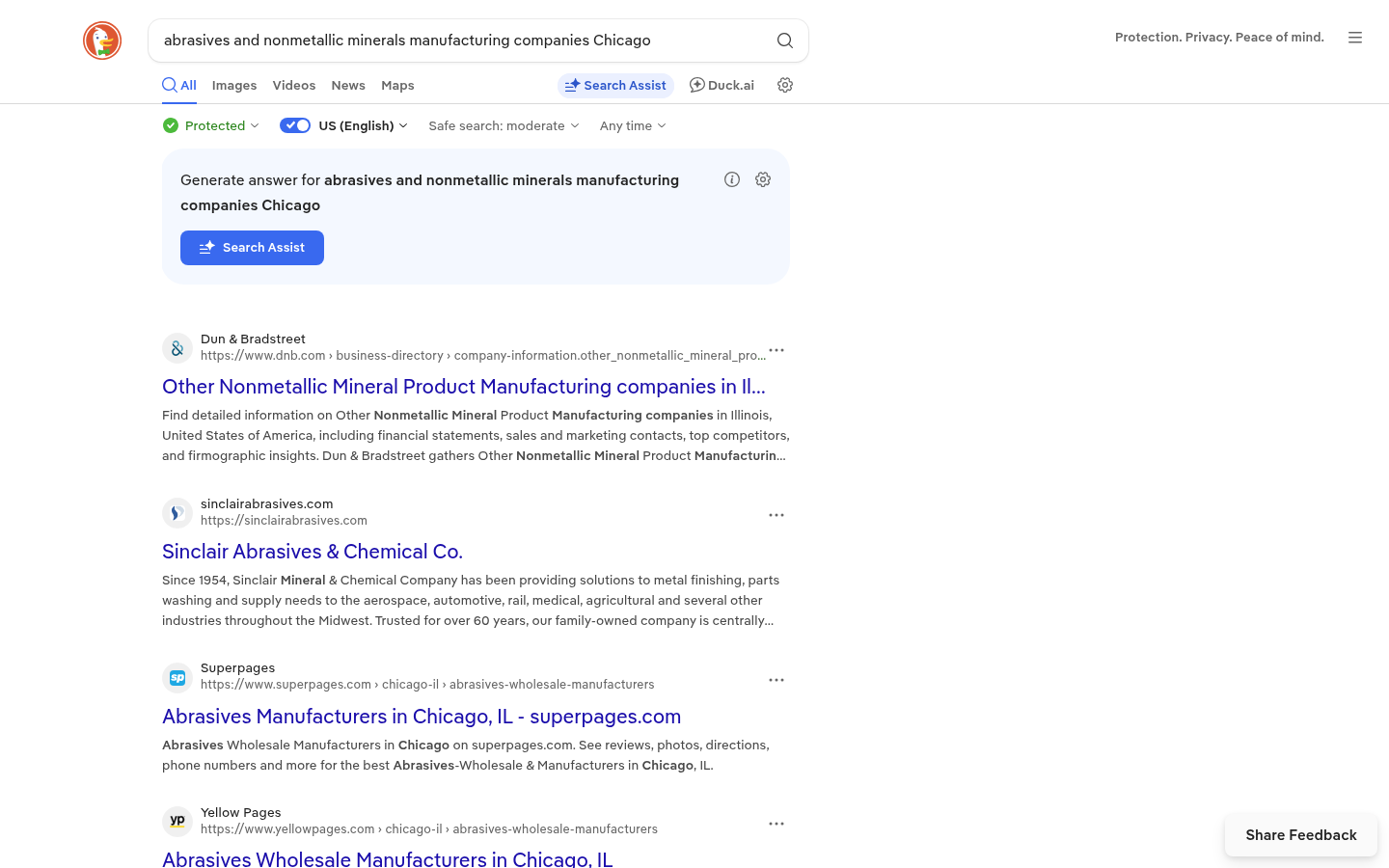 Comparison of B2B prospecting tools for finding Chicago abrasives manufacturers