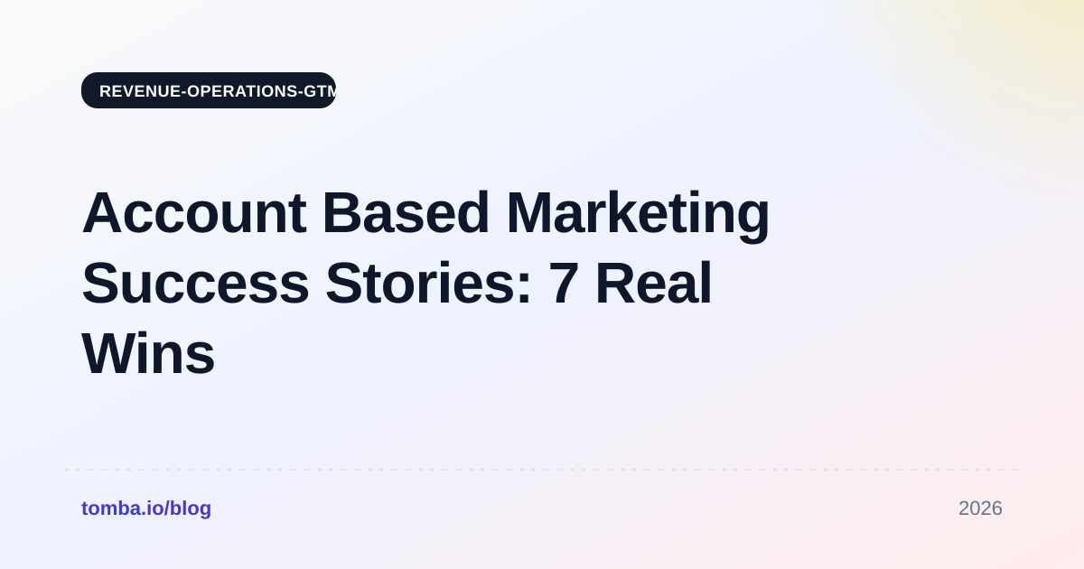 Account Based Marketing Success Stories: 7 Real Wins in 2026