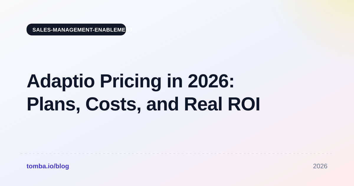 Adaptio Pricing in 2026: Plans, Costs, and Real ROI