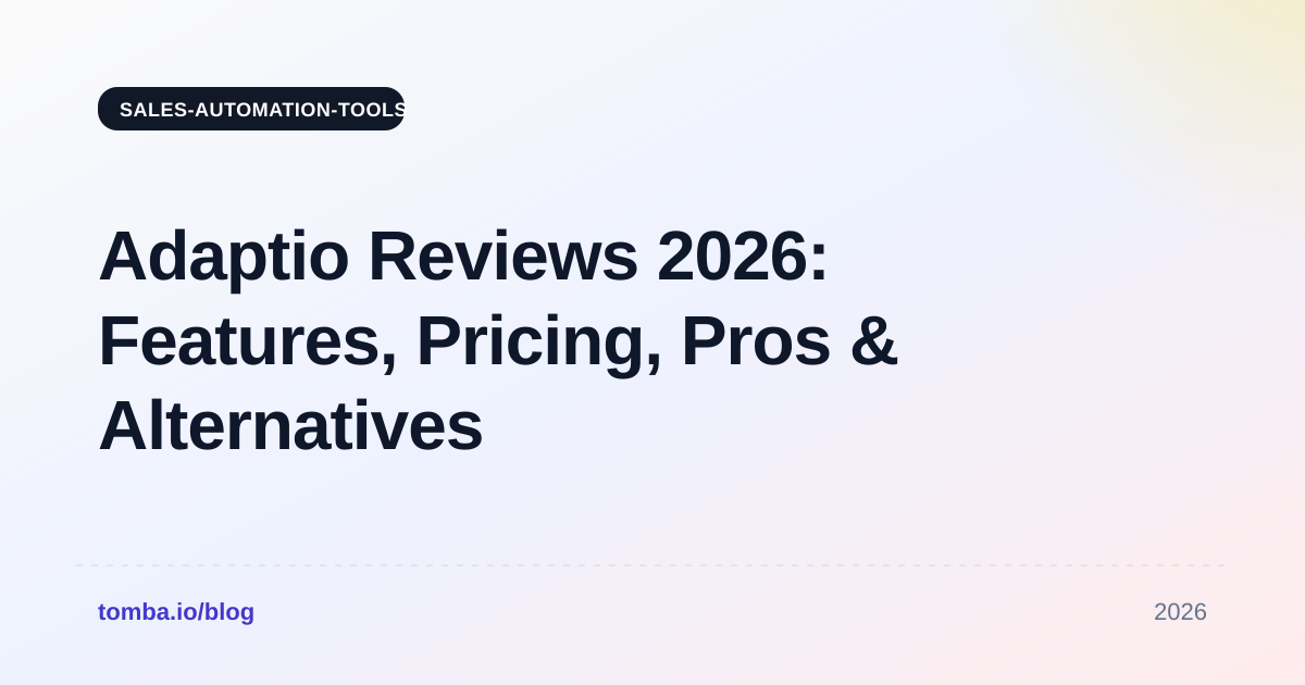 Adaptio Reviews 2026: Features, Pricing, Pros & Alternatives
