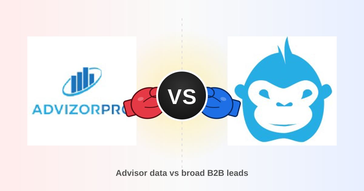 AdvizorPro vs LeadGibbon: B2B Data Tools Compared (2026)