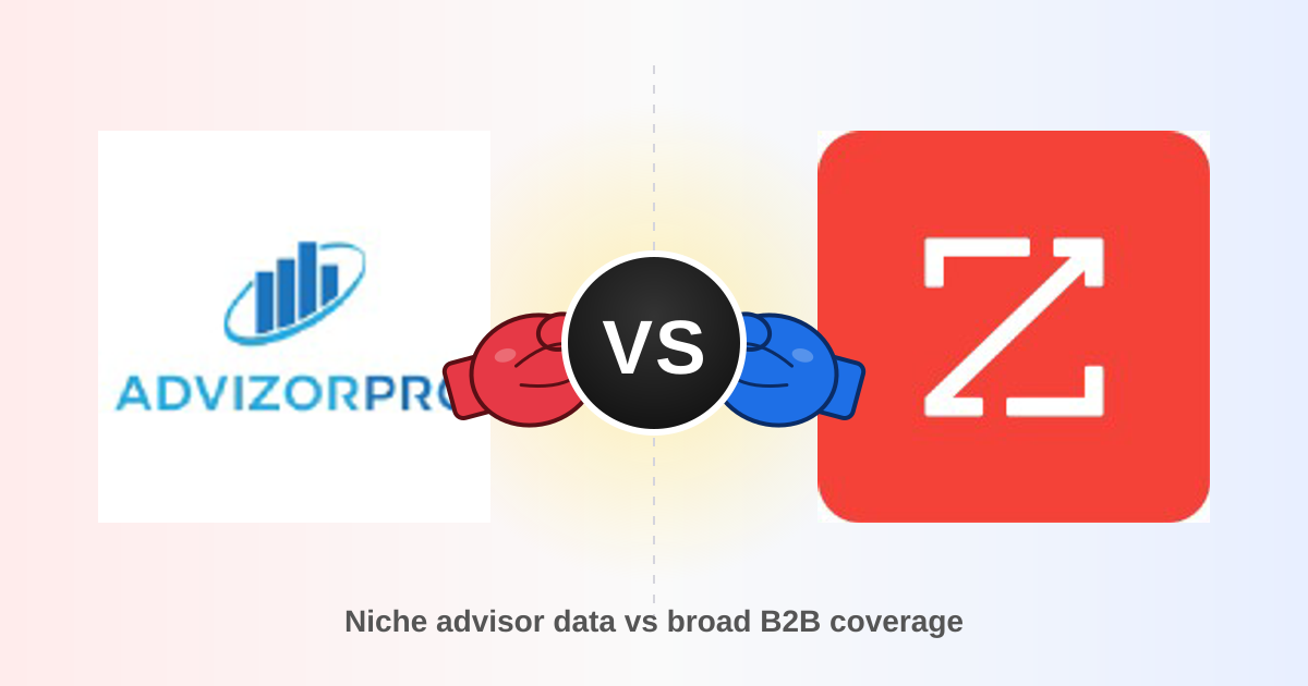 AdvizorPro vs ZoomInfo 2026: Which B2B Data Tool Wins?