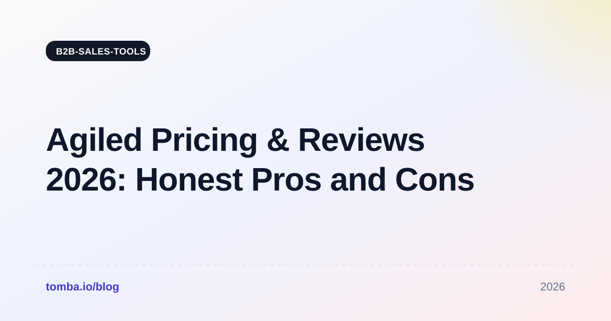 Agiled Pricing & Reviews 2026: Honest Pros and Cons