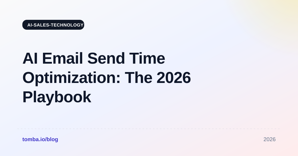AI Email Send Time Optimization: The 2026 Playbook