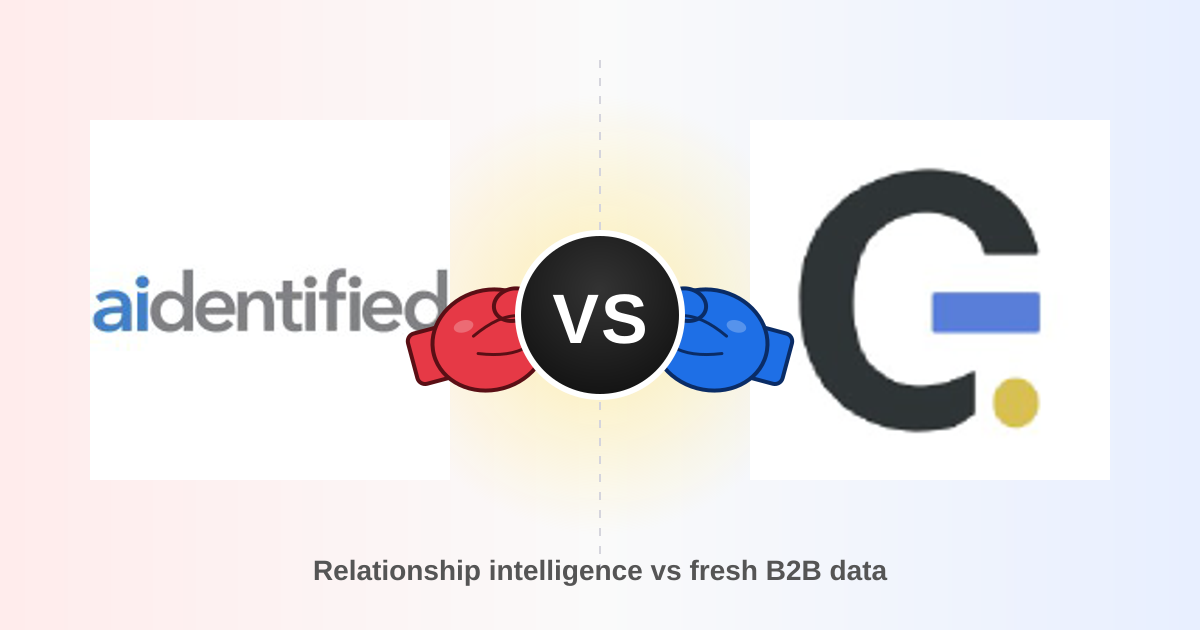 Aidentified vs Generect 2026: B2B Data Tools Compared