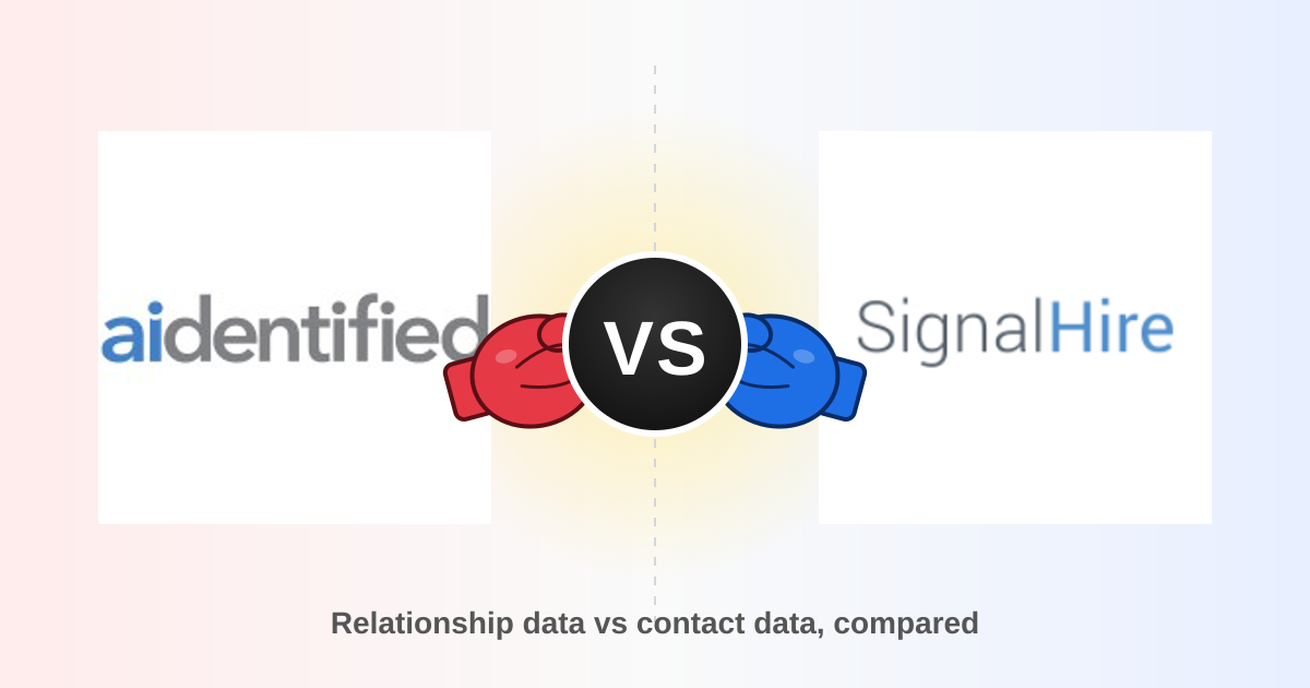 Aidentified vs SignalHire 2026: B2B Data Tool Comparison