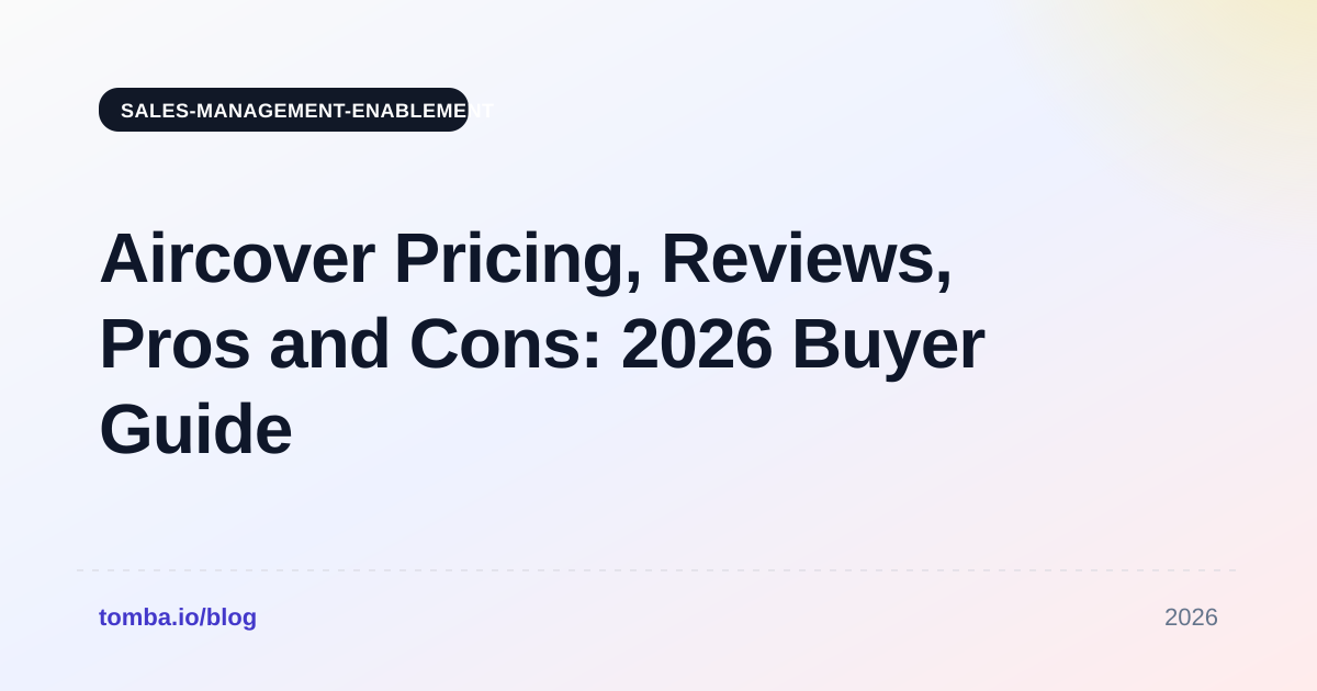 Aircover Pricing, Reviews, Pros and Cons: 2026 Buyer Guide