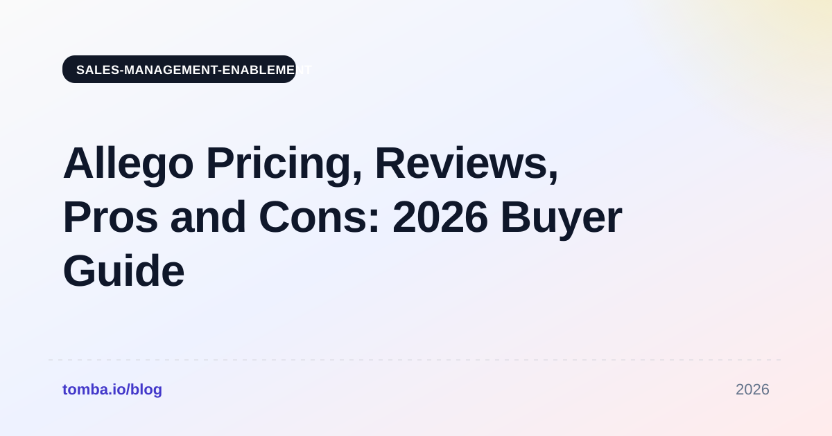Allego Pricing, Reviews, Pros and Cons: 2026 Buyer Guide