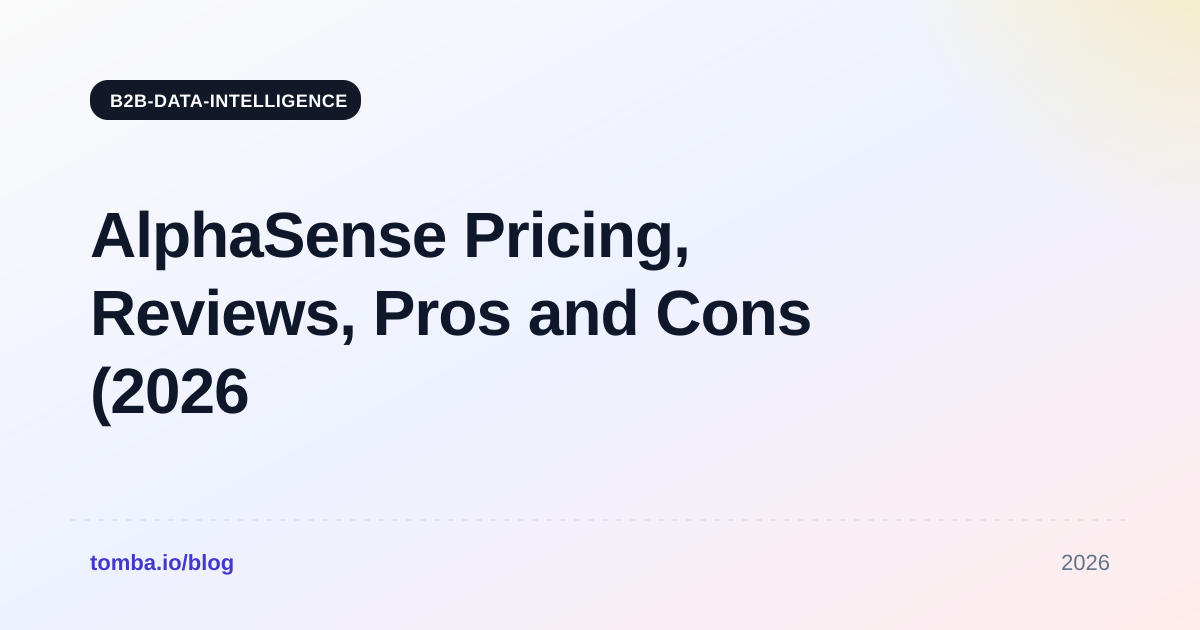 AlphaSense Pricing, Reviews, Pros and Cons (2026 Guide)