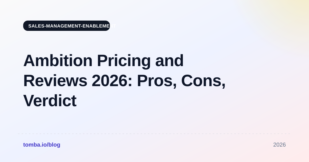 Ambition Pricing and Reviews 2026: Pros, Cons, Verdict