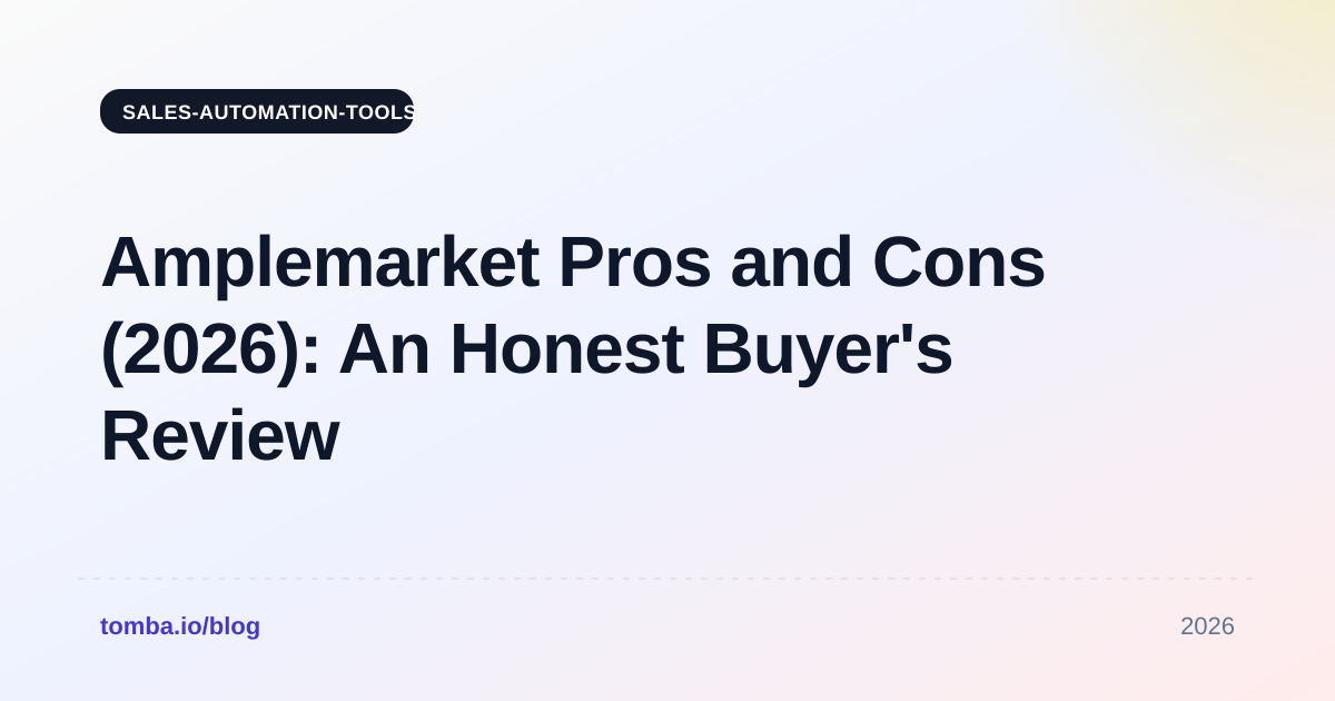 Amplemarket Pros and Cons (2026): An Honest Buyer's Review
