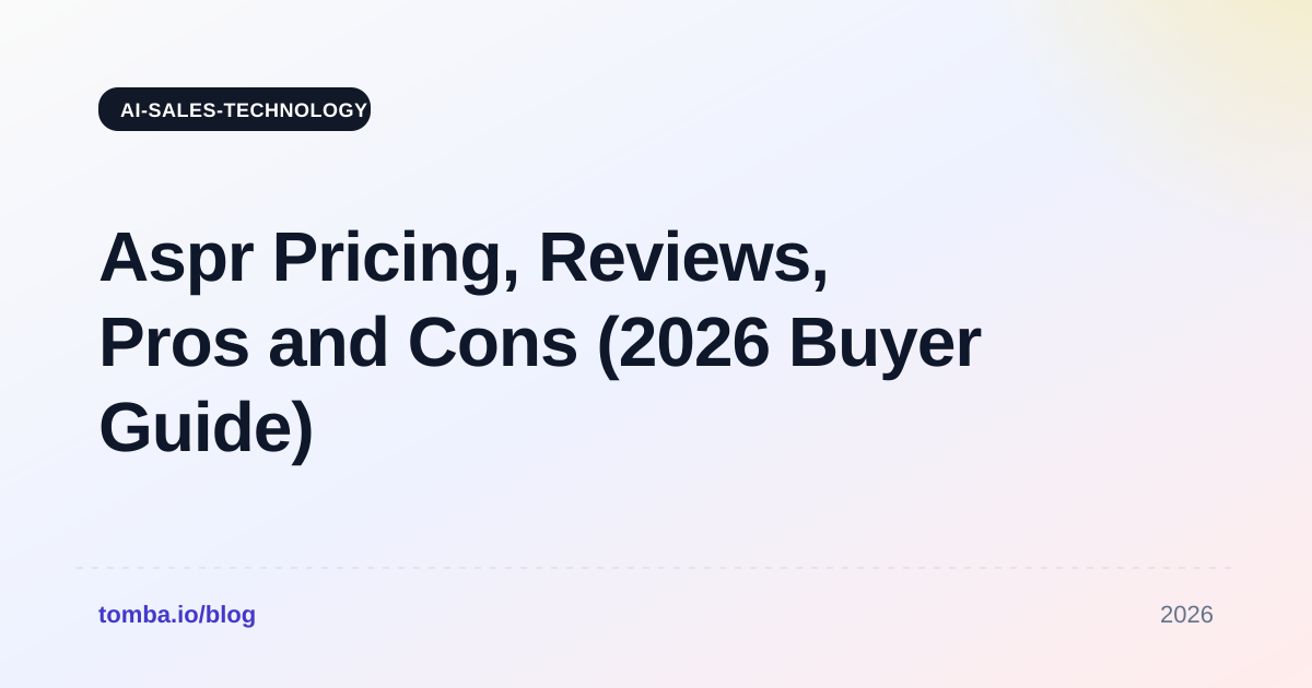 Aspr Pricing, Reviews, Pros and Cons (2026 Buyer Guide)