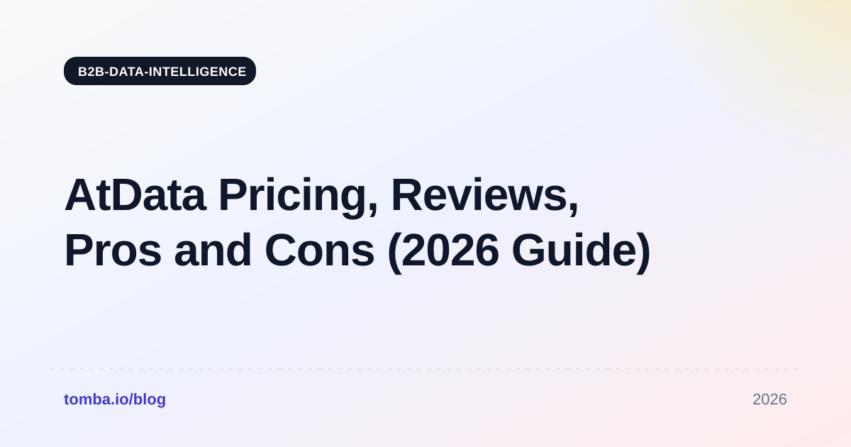 AtData Pricing, Reviews, Pros and Cons (2026 Guide)