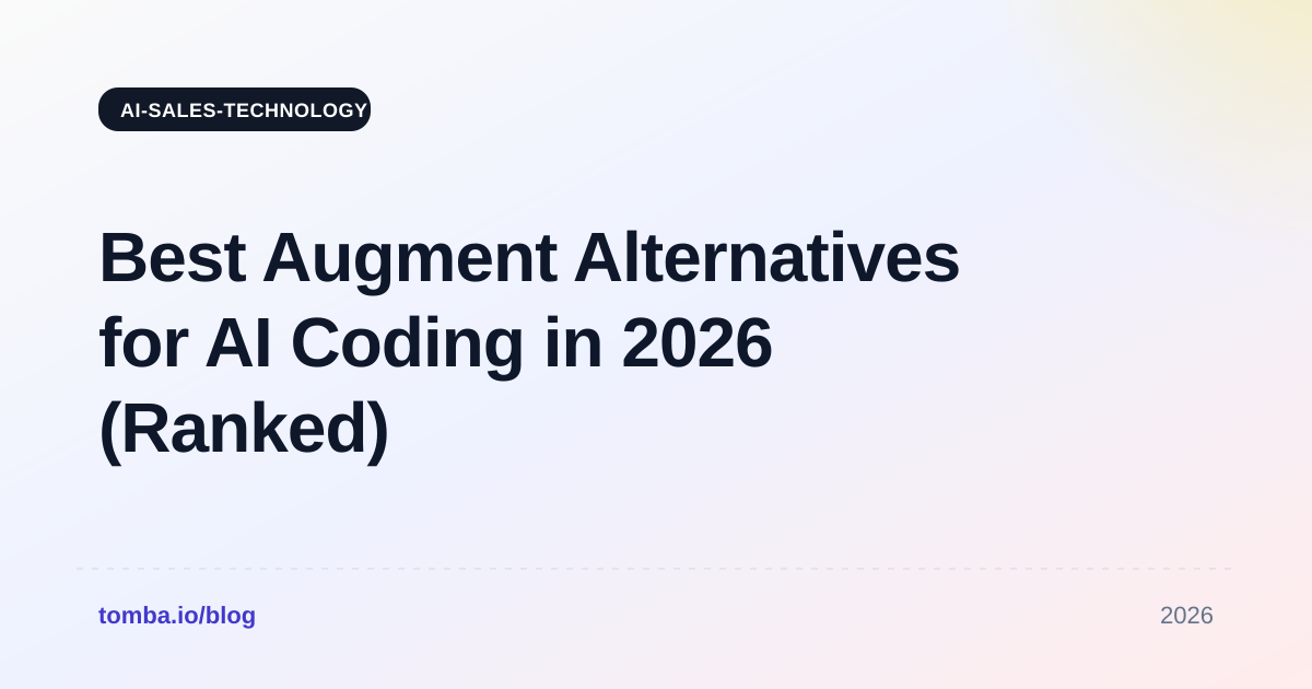 Best Augment Alternatives for AI Coding in 2026 (Ranked)