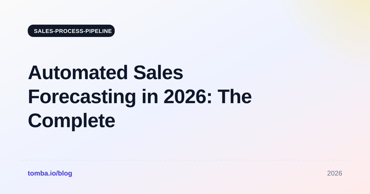 Automated Sales Forecasting in 2026: The Complete Guide