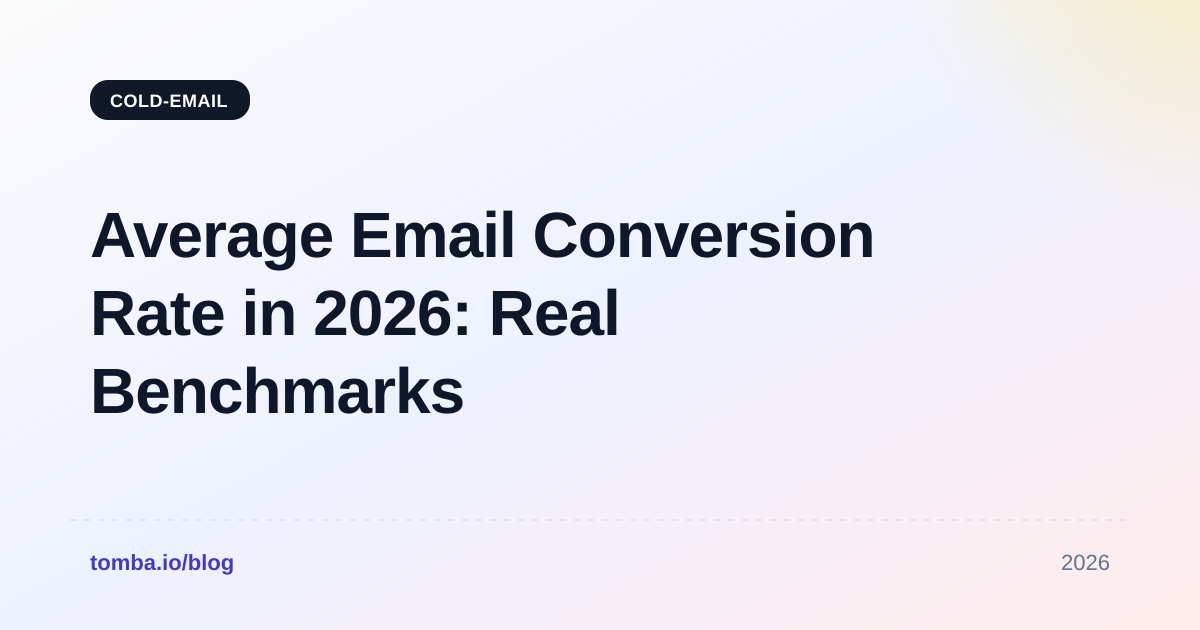 Average Email Conversion Rate in 2026: Real Benchmarks
