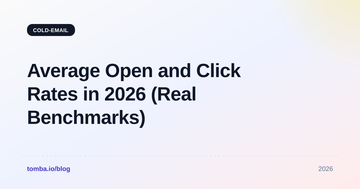 Average Open and Click Rates in 2026 (Real Benchmarks)
