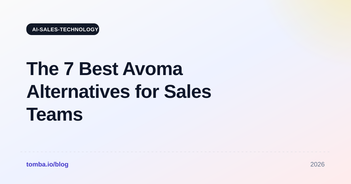 The 7 Best Avoma Alternatives for Sales Teams in 2026