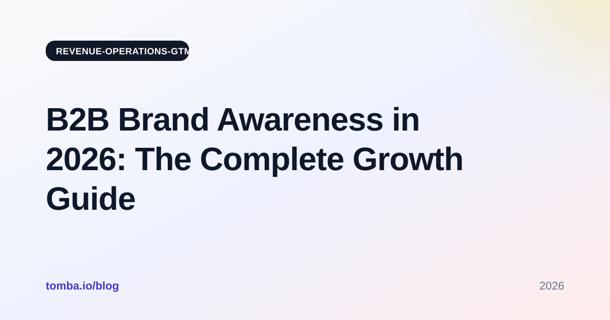 B2B Brand Awareness in 2026: The Complete Growth Guide