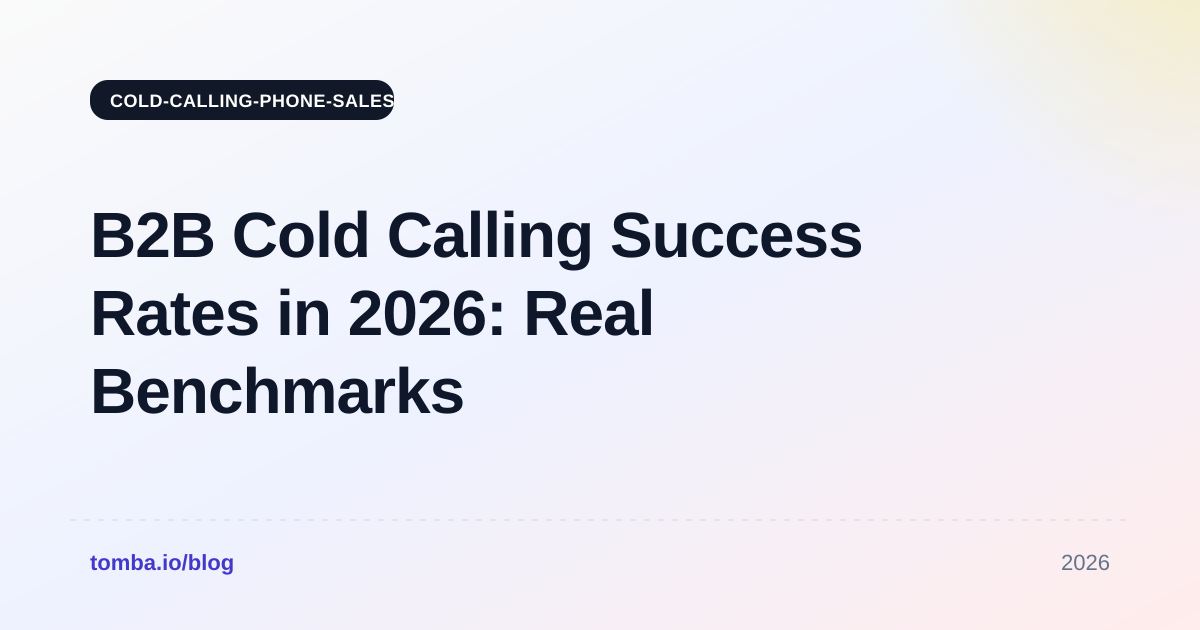 B2B Cold Calling Success Rates in 2026: Real Benchmarks