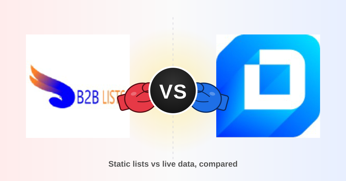 B2B Lists vs Datanyze 2026: Which Data Source Wins?