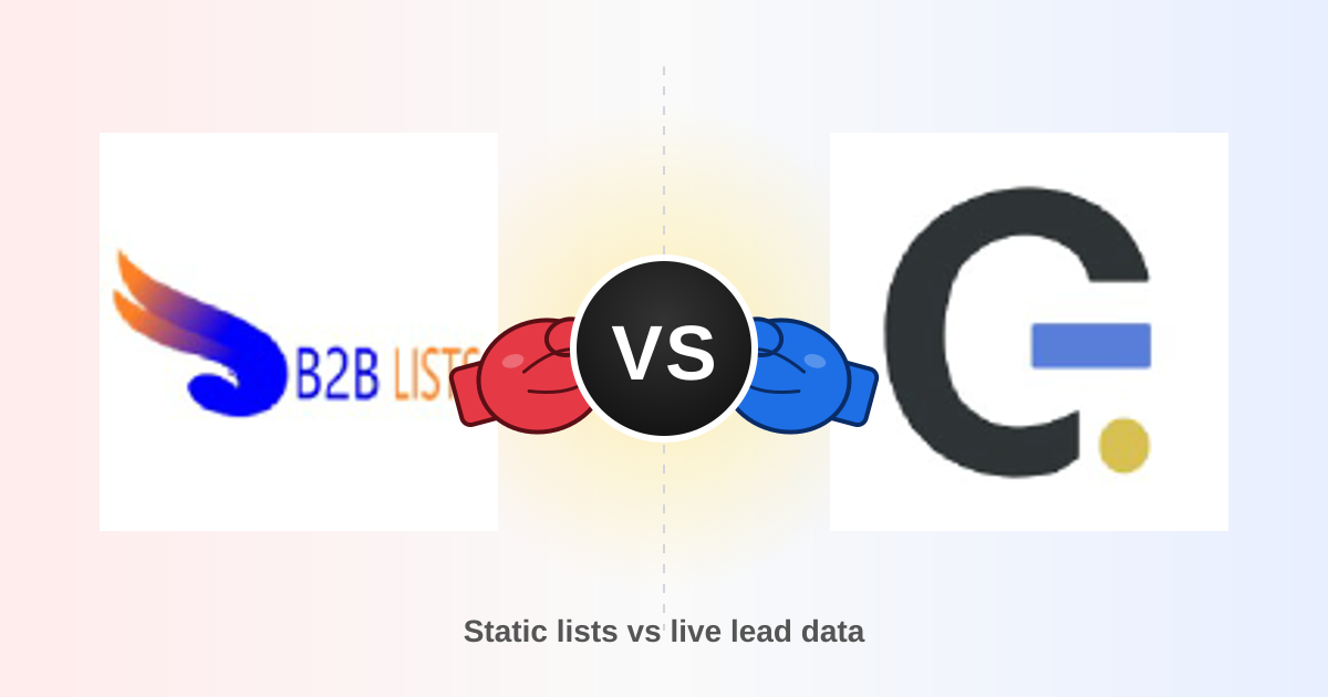 B2B Lists vs Generect: Which Lead Data Wins in 2026?