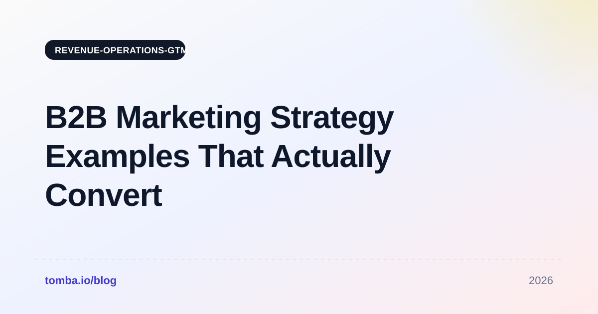 B2B Marketing Strategy Examples That Actually Convert in 2026