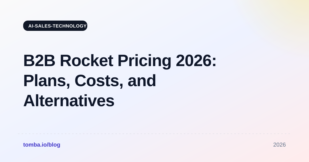B2B Rocket Pricing 2026: Plans, Costs, and Alternatives