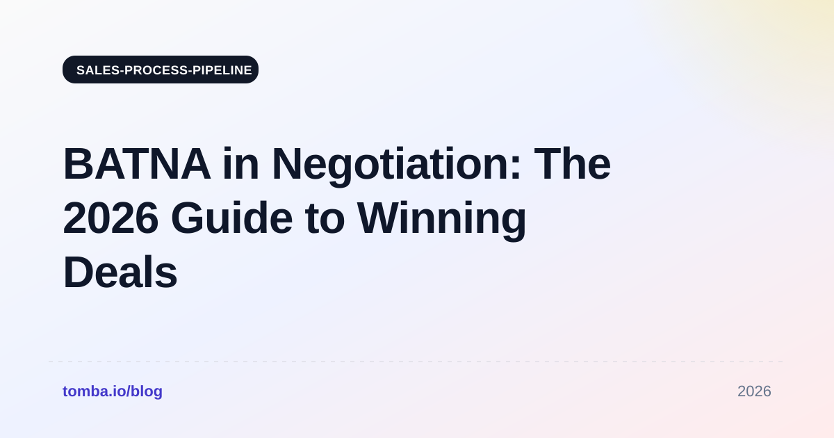 BATNA in Negotiation: The 2026 Guide to Winning Deals