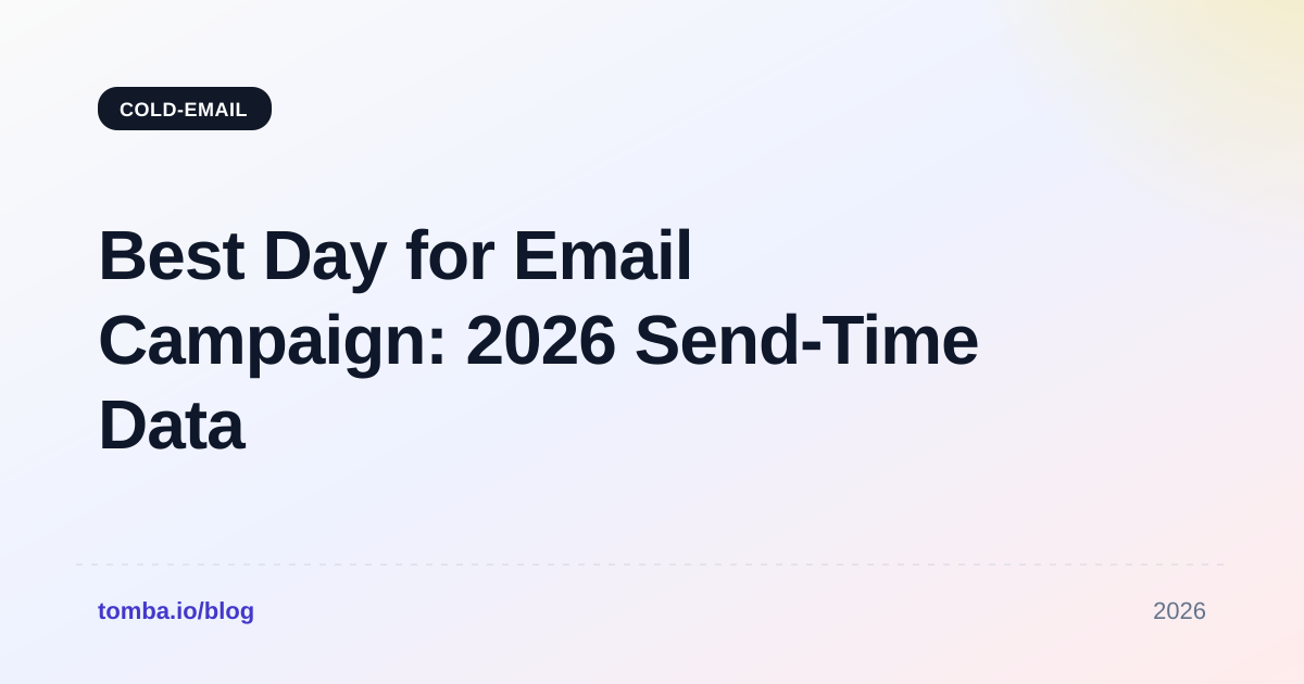 Best Day for Email Campaign: 2026 Send-Time Data Guide