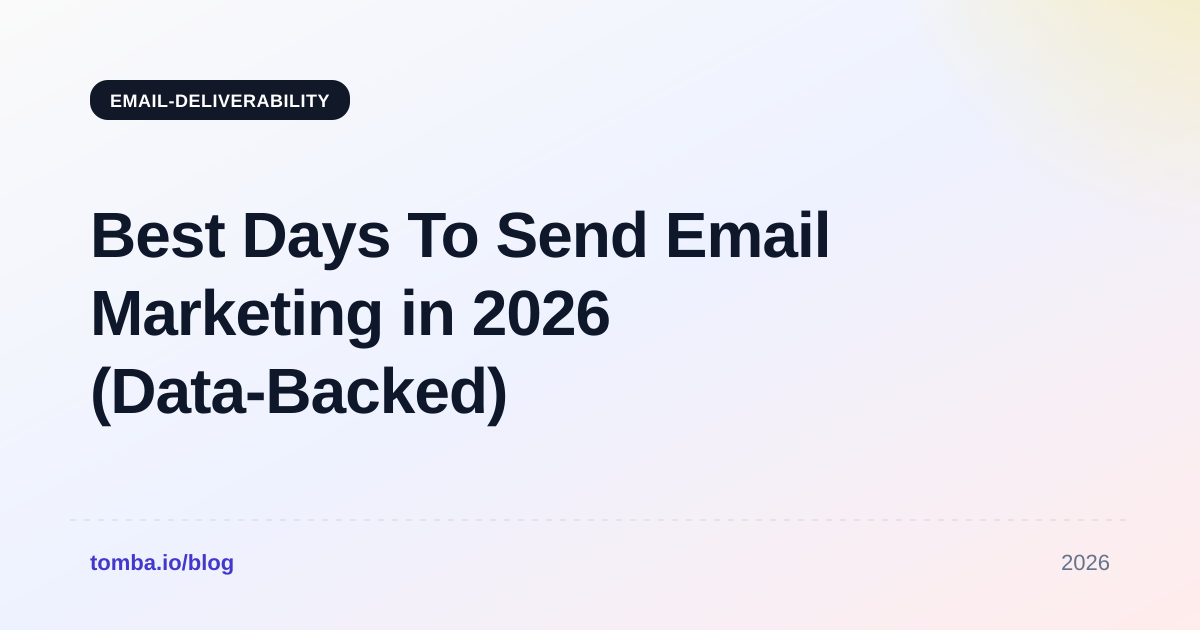 Best Days To Send Email Marketing in 2026 (Data-Backed)