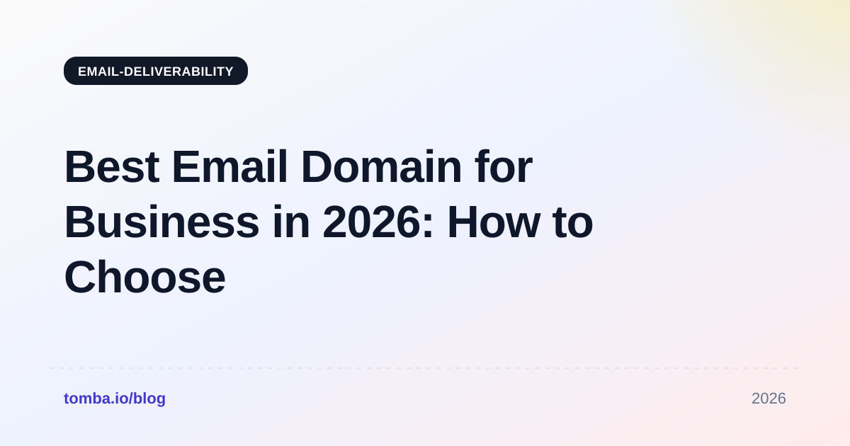 Best Email Domain for Business in 2026: How to Choose