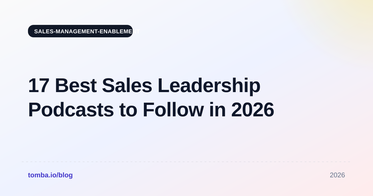 17 Best Sales Leadership Podcasts to Follow in 2026