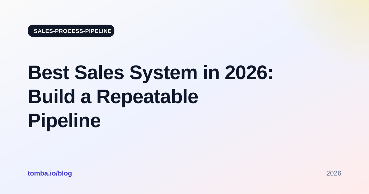 Best Sales System in 2026: Build a Repeatable Pipeline