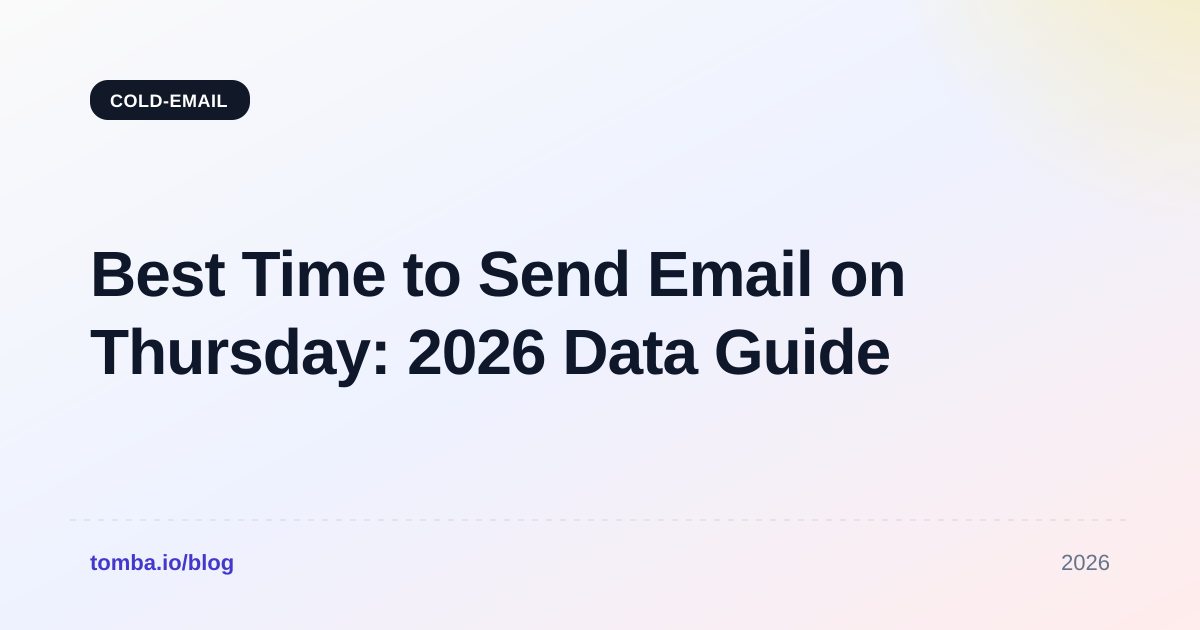 Best Time to Send Email on Thursday: 2026 Data Guide