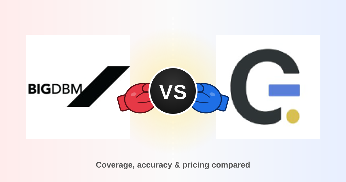 BigDBM vs Generect: B2B Data Provider Comparison 2026