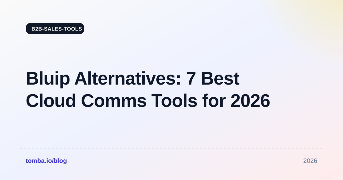 Bluip Alternatives: 7 Best Cloud Comms Tools for 2026