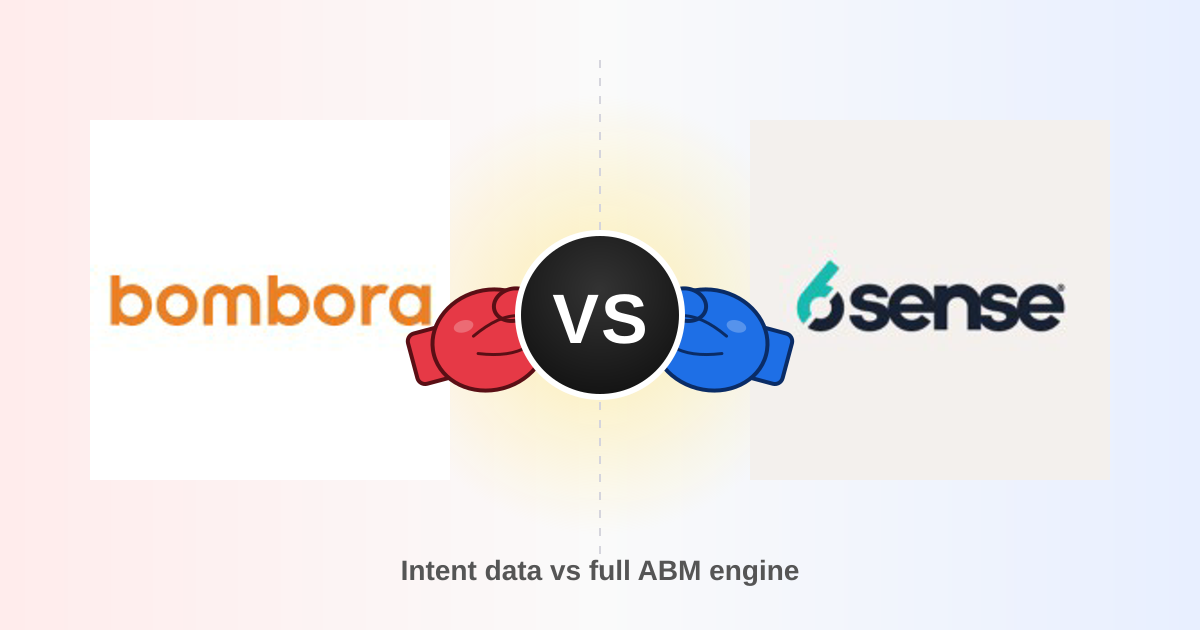 Bombora vs 6sense (2026): Intent Data Platforms Compared