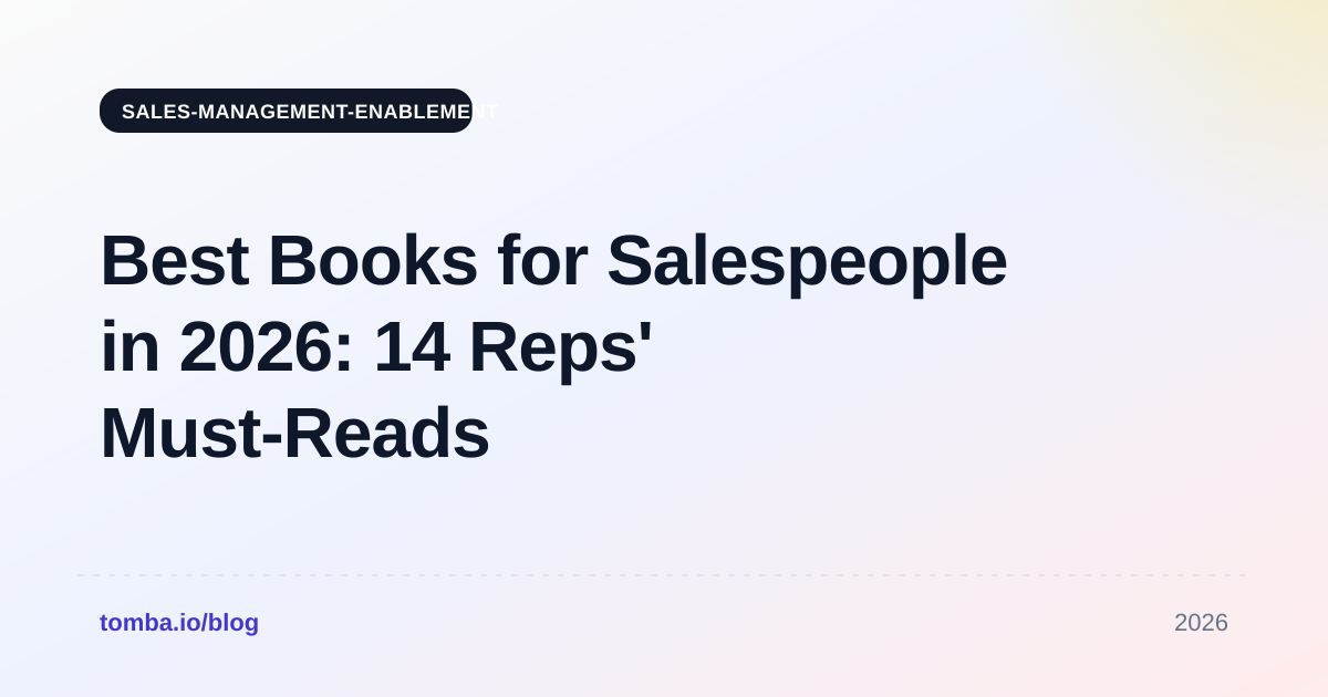 Best Books for Salespeople in 2026: 14 Reps' Must-Reads