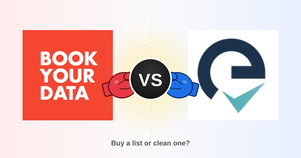 BookYourData vs EmailListValidation: 2026 Data Showdown