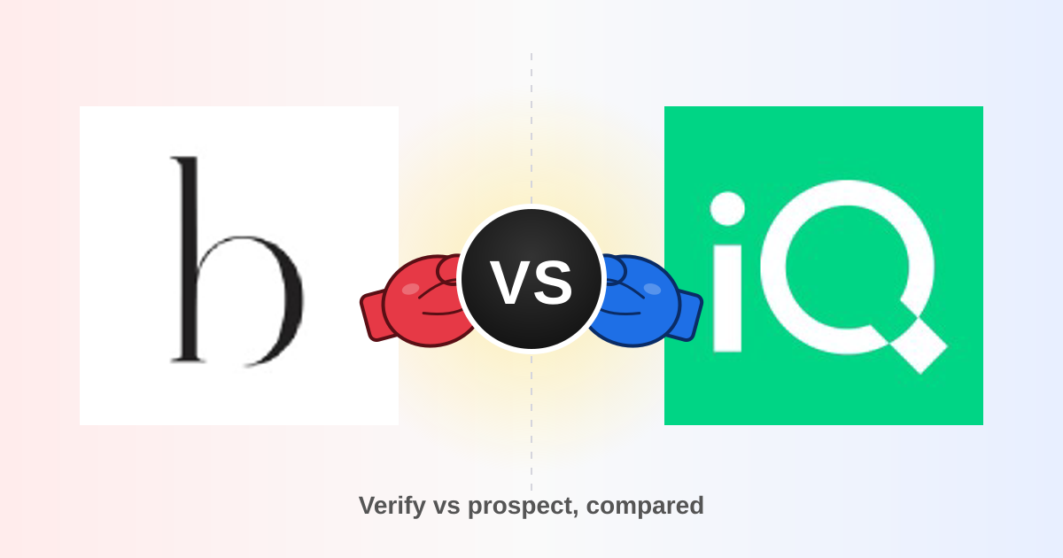 Bounceless vs LeadIQ 2026: Verifier vs Prospecting Tool